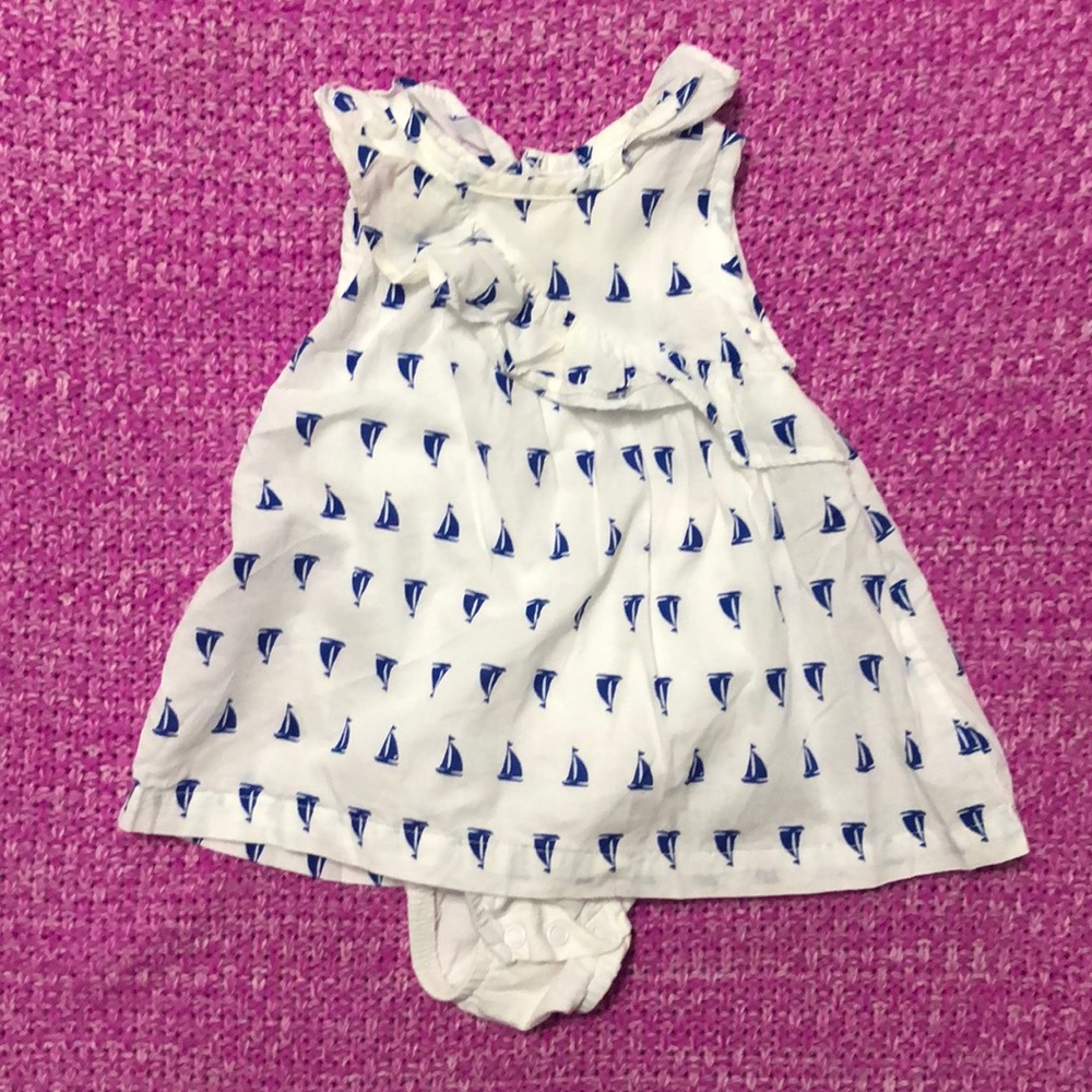 Carter’s cross ruffle sun dress 12m